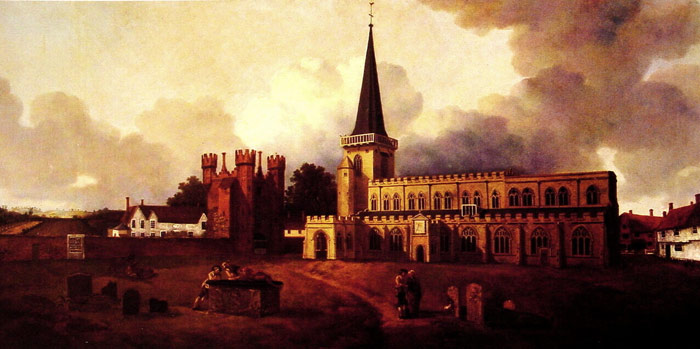 Oil Painting Reproduction of Gainsborough- St. Marys Church, Hadleigh