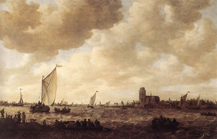 Oil Painting Reproduction of Goyen- View of Dordrecht