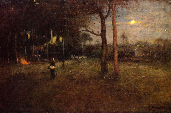 Oil Painting Reproduction of Inness- Moonlight, Tarpon Springs, Florida