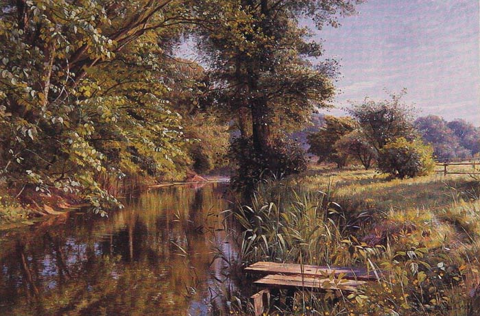 Oil Painting Reproduction of Monsted- Calm Waters