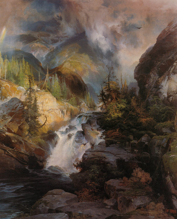 Oil Painting Reproduction of Moran- Children of the Mountain