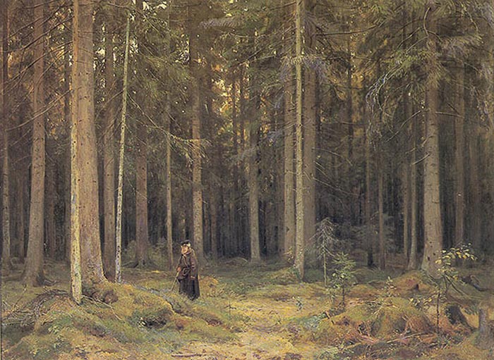 Oil Painting Reproduction of Shishkin- The Forest of Countess Mordvinova
