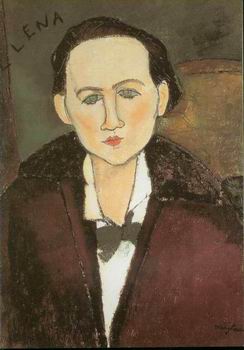 Portrait of Elena Pavlowski painting, a Amedeo Modigliani paintings reproduction, we never sell