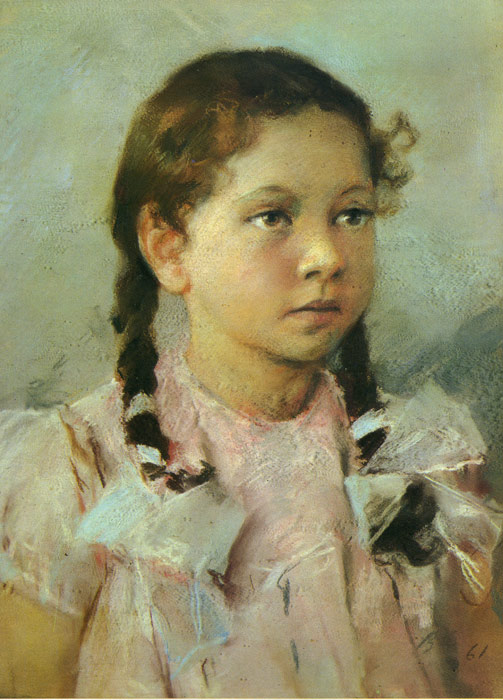 Serov Oil Painting Reproductions- Portrait of a Child