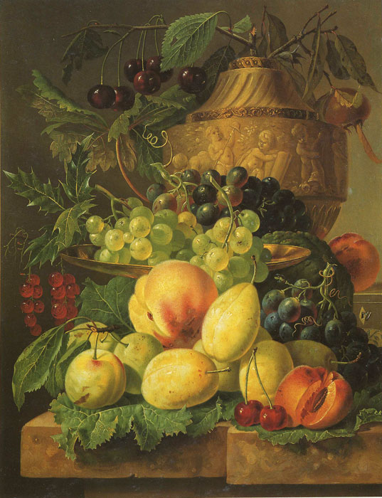 Wegmayr Oil Painting Reproductions - Fruchtestilleben