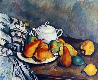 still life with pear painting, a Paul Cezanne paintings reproduction, we never sell still life with