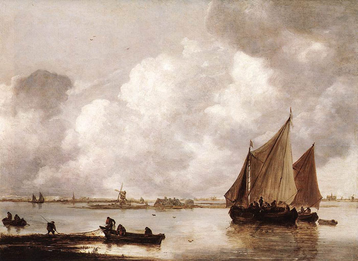 van Goyen Oil Painting Reproductions - Haarlemer Meer