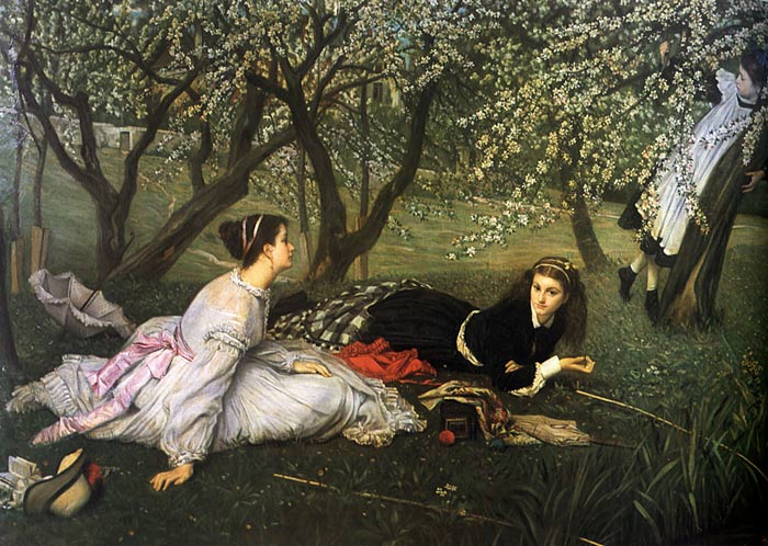 Oil Painting Reproduction of Tissot - Spring