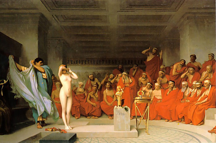 Gerome Oil Painting Reproductions- Phryne before the Areopagus