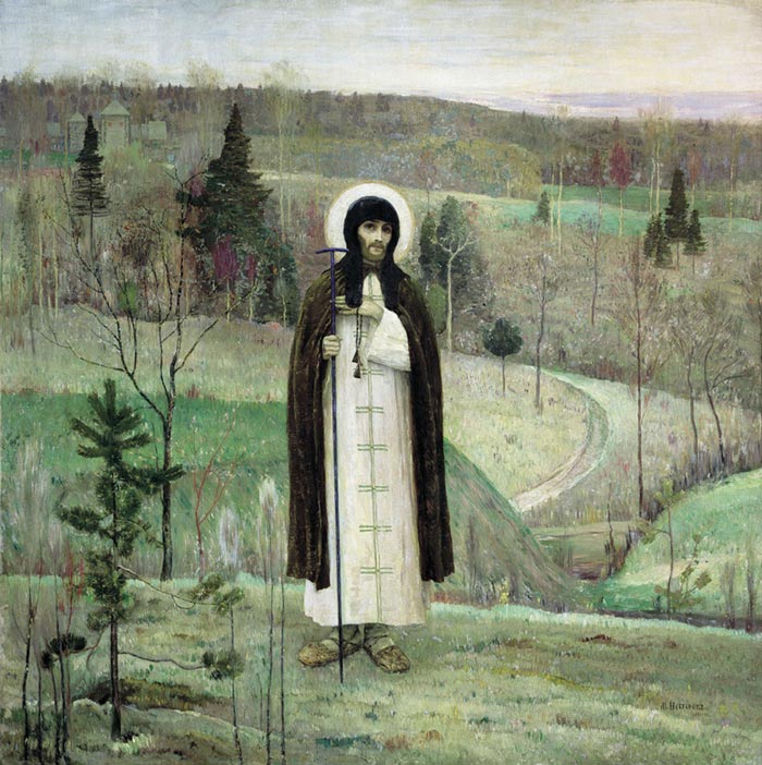 Oil Painting Reproduction of Nesterov - The Holy Sergiy Rodonejskiy