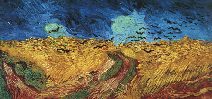 Oil Painting Reproduction of van Gogh- Wheatfield with Crows