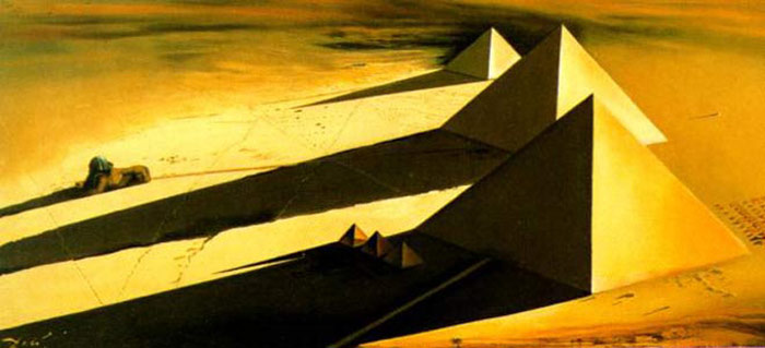 Dali Oil Painting Reproductions- The Pyramids and the Sphinx of Gizeh