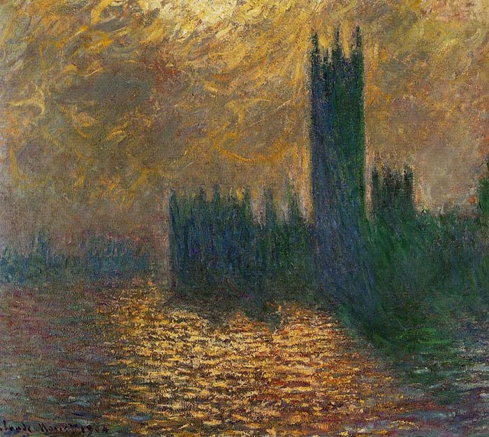 Monet Oil Painting Reproductions - Houses of Parliament Stormy Sky