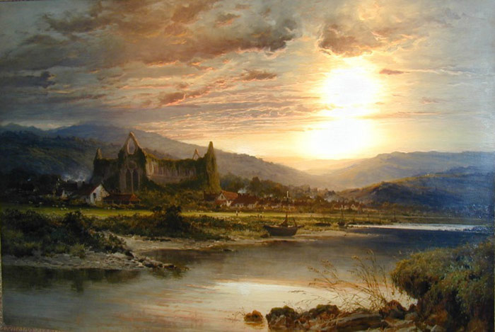 Benjamin Williams Leader Oil Painting Reproductions- Tintern Abbey