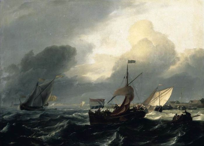 Backhuysen Reproductions - Small Dutch Vessels