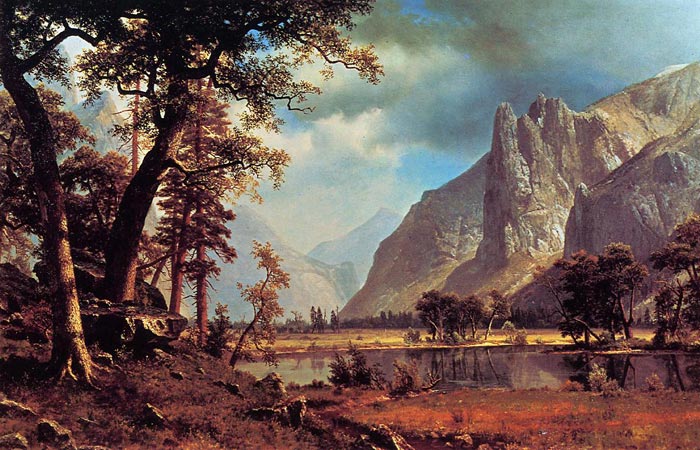 Bierstadt Oil Painting Reproductions - Yosemite Valley