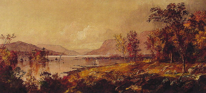 Cropsey Oil Painting Reproductions - Greenwood Lake, New Jersey