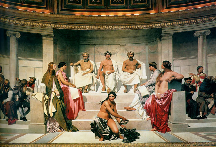 Delaroche Oil Painting Reproductions- Hemicycle of the Ecole