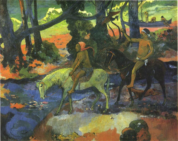 Gauguin Oil Painting Reproductions- Crossing the River