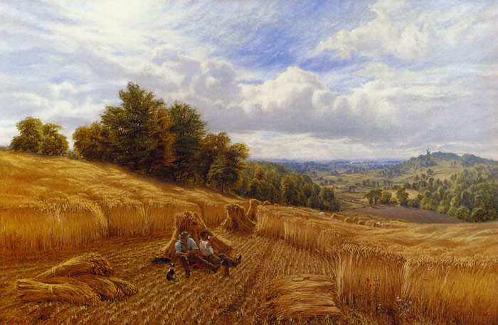 Glendening Oil Painting Reproductions - Resting From The Harvest