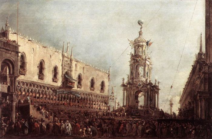 Guardi Reproductions - Carnival Thursday on the Piazzetta