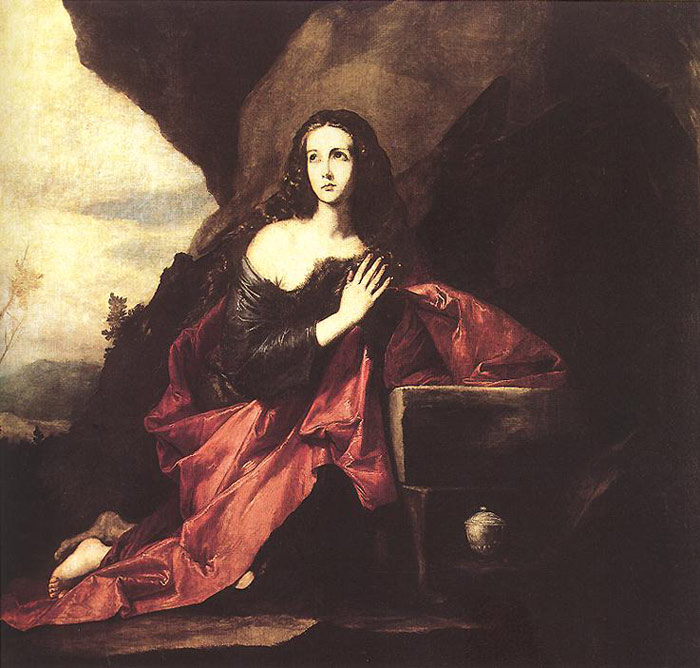 Jusepe de Ribera Oil Painting Reproductions - Mary Magdalene in the Desert