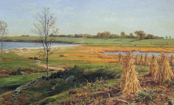 Knight Oil Painting Reproduction - Connecticut Shoreline in Autumn