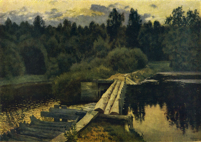 Levitan Oil Painting Reproductions- Across the River