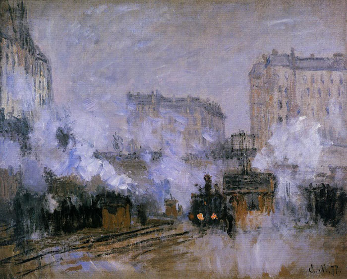 Monet Oil Painting Reproductions - Exterior of the Saint-Lazare Station