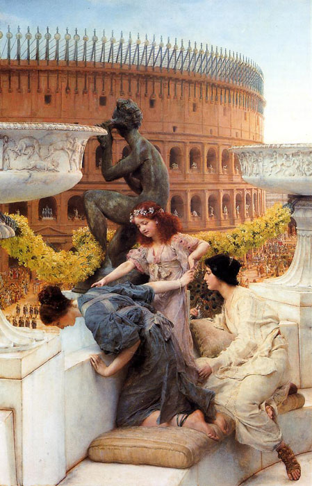 Oil Painting Reproduction of Alma-Tadema - The Colosseum