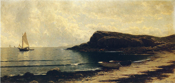 Oil Painting Reproduction of Bricher- Along the Shore