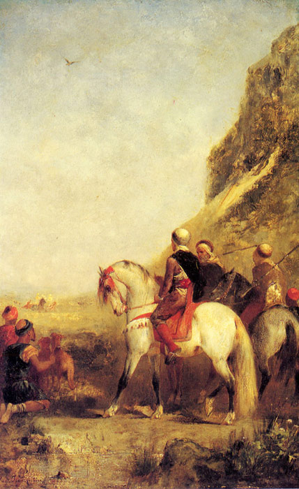 Oil Painting Reproduction of Fromentin- Arabs Hunting