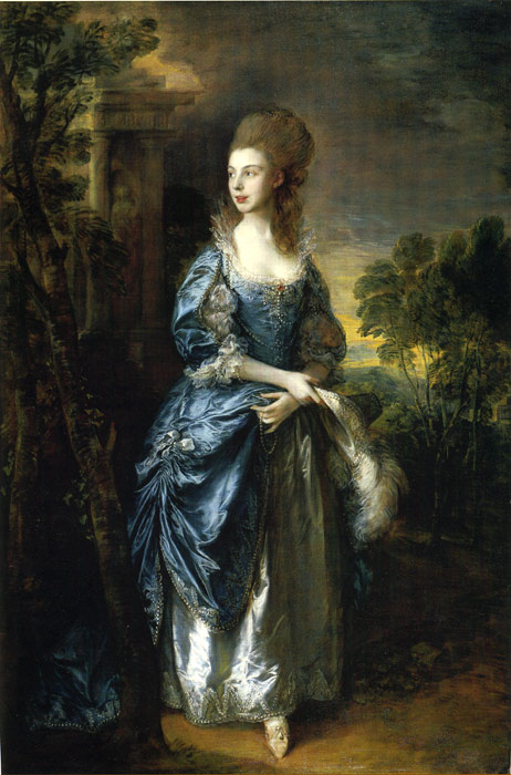 Oil Painting Reproduction of Gainsborough- The Hon. Frances Duncombe