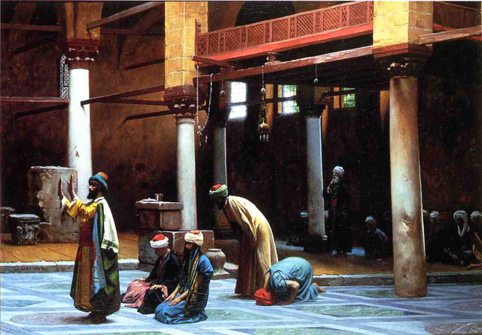 Oil Painting Reproduction of Gerome- Prayer in a Mosque