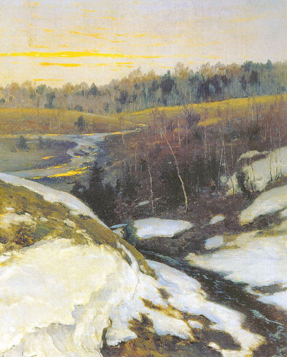 Oil Painting Reproduction of Kryzhitskii - Early Spring