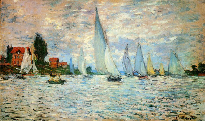 Oil Painting Reproduction of Monet- Regatta at Argenteuil