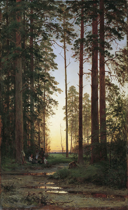 Oil Painting Reproduction of Shishkin - Ride in a Forest