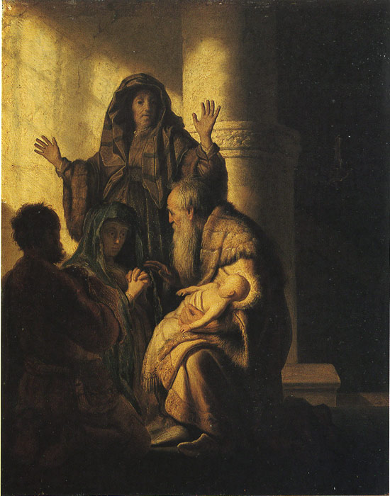 Rembrandt Oil Painting Reproductions - The Presentation of Jesus in the Temple