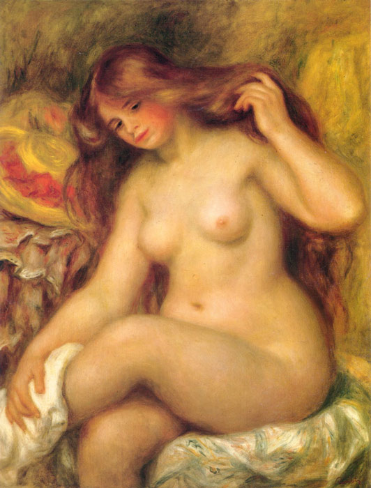 Renoir Oil Painting Reproductions- Bather with Blonde Hair