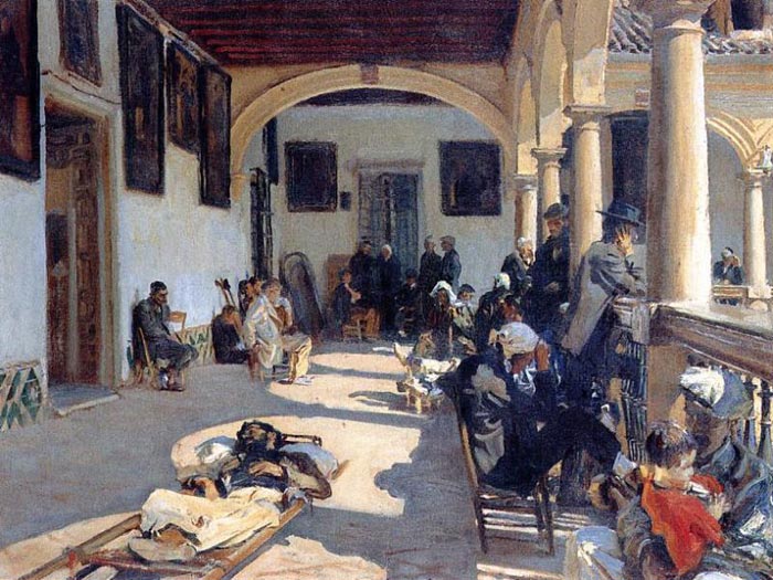 Sargent Oil Painting Reproductions - Hospital at Granada