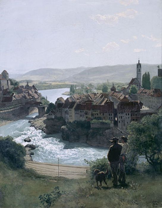 Thoma Reproductions - Der Rhein bei Laufenburg