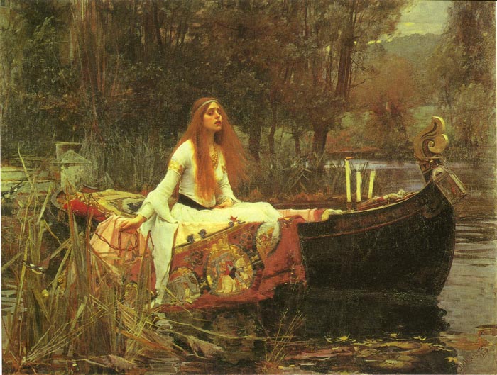 Waterhouse Oil Painting Reproductions - The Lady of Shalott