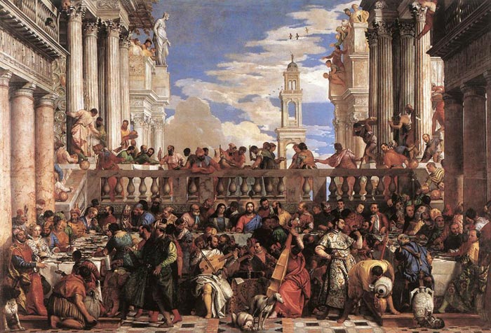 Oil Painting Reproduction of Veronese- The Marriage at Cana