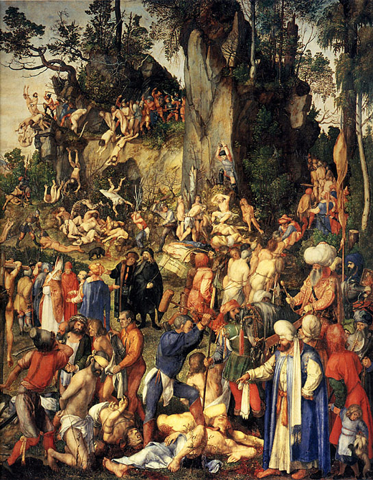 Durer Oil Painting Reproductions - Matyrdom of the Ten Thousand