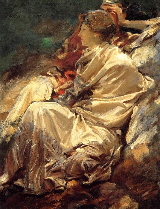 Sargent Oil Painting Reproductions - Cashmere Shawl