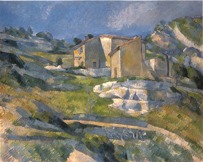 Cezanne Oil Painting Reproductions - A House in the Provence