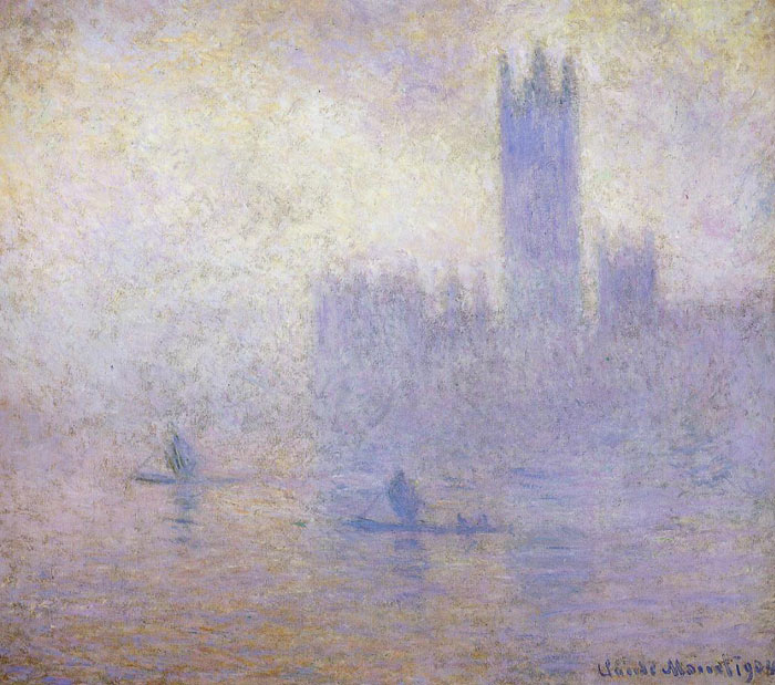 Oil Painting Reproduction of Monet- Houses of Parliament Fog Effect