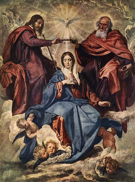 Velazquez Oil Painting Reproductions- The Coronation of the Virgin