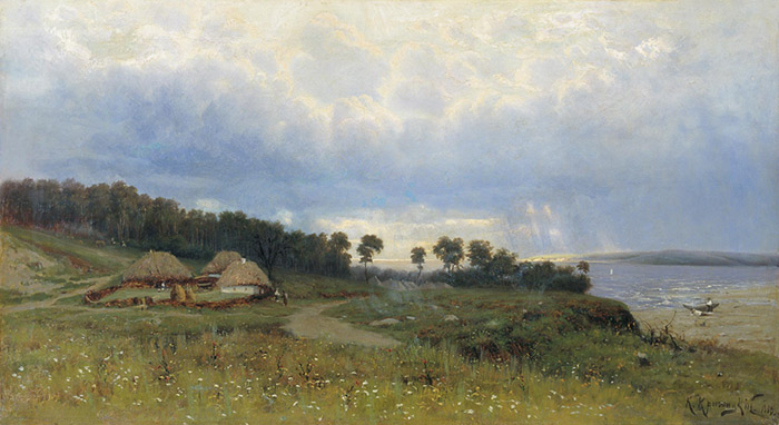 Oil Painting Reproduction of Kryzhitskii - Before the Rain