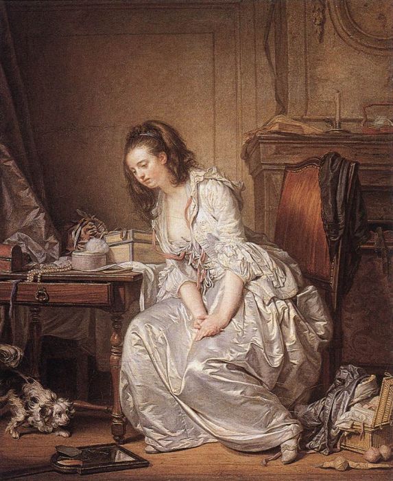 Oil Painting Reproduction of Fragonard - The Progress of Love: The Pursuit